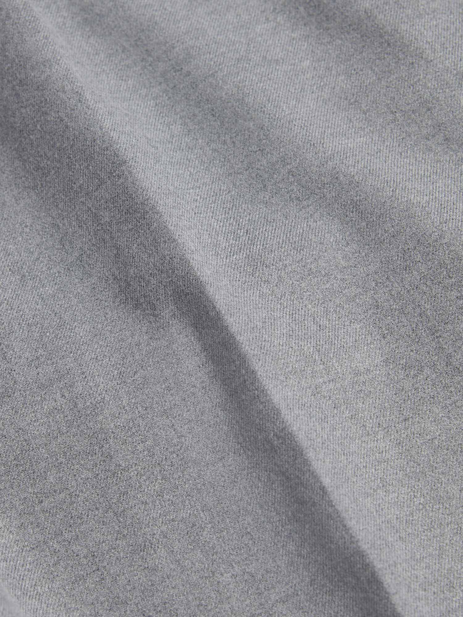 Flannel Tech Drawstring Trousers in Light Grey Marl