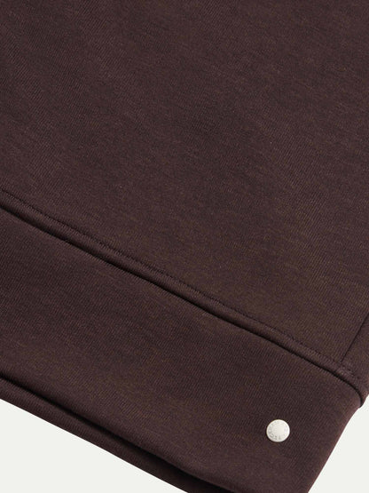 Jersey Interlock Zip Funnel Sweat in Java