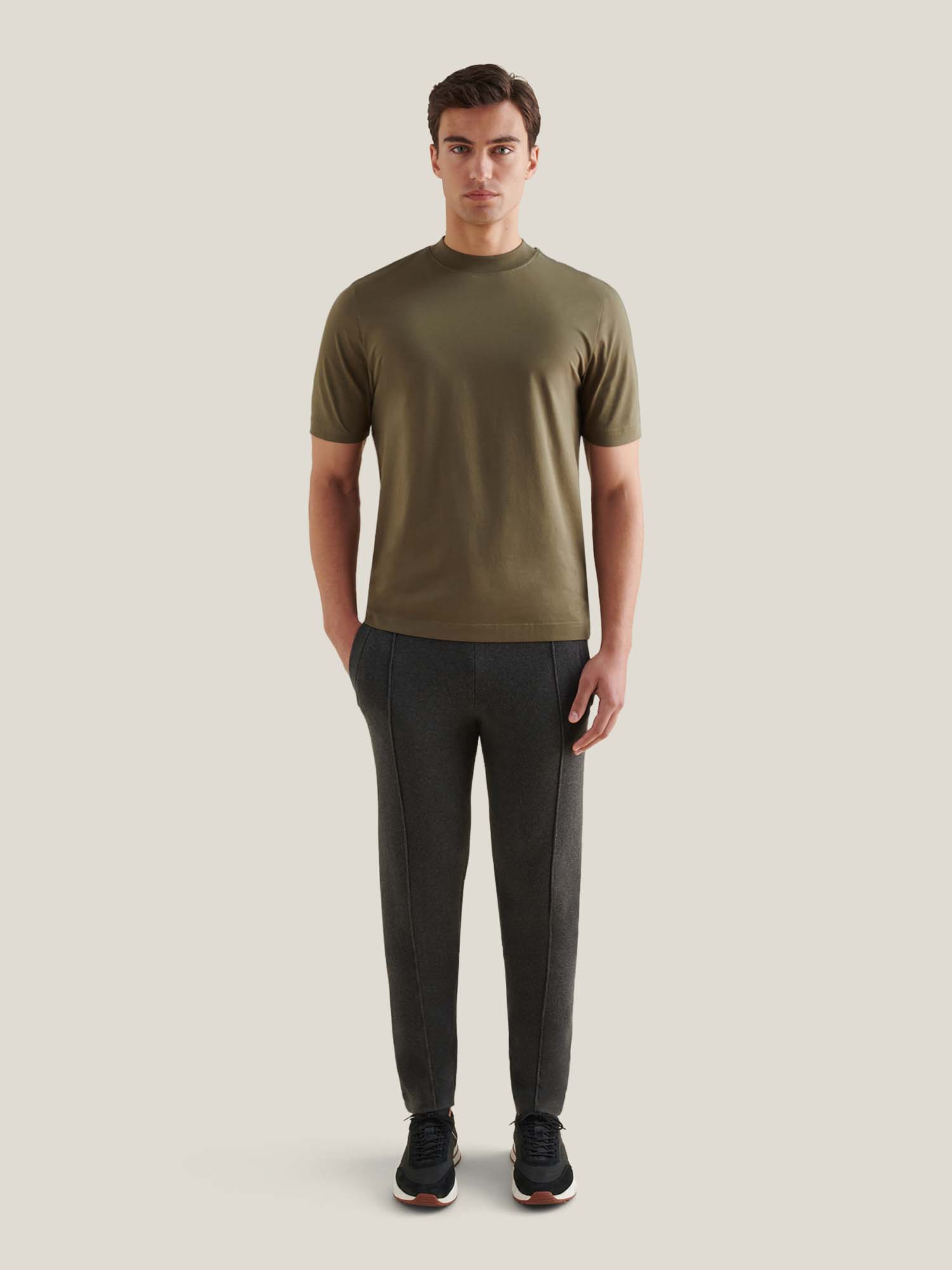 Devonshire Mercerised Cotton T-Shirt in Sea Turtle