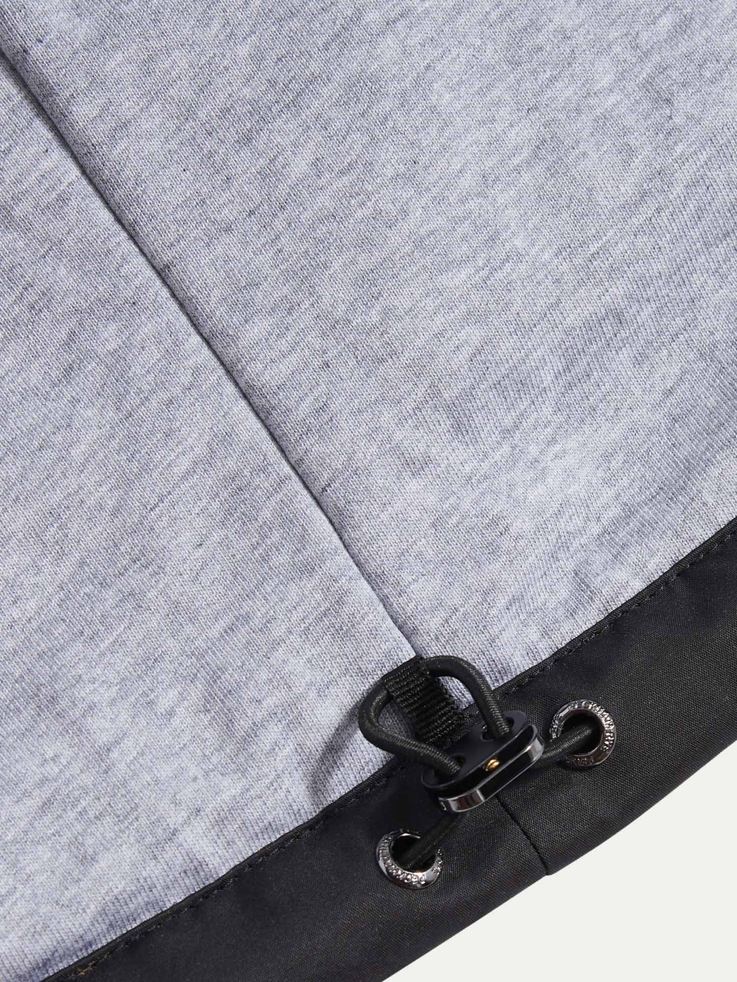 Light Padded Collar Bomber Jacket in Black