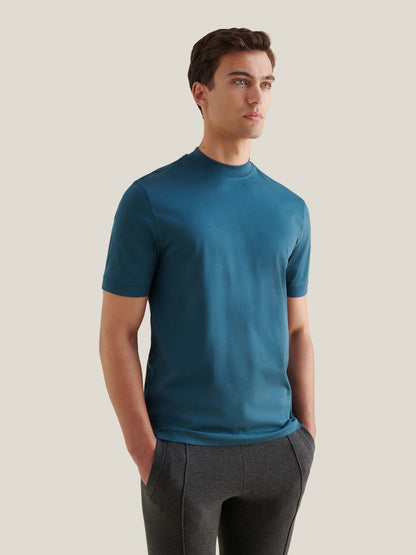 Devonshire Mercerised Cotton T-Shirt in Stargazer