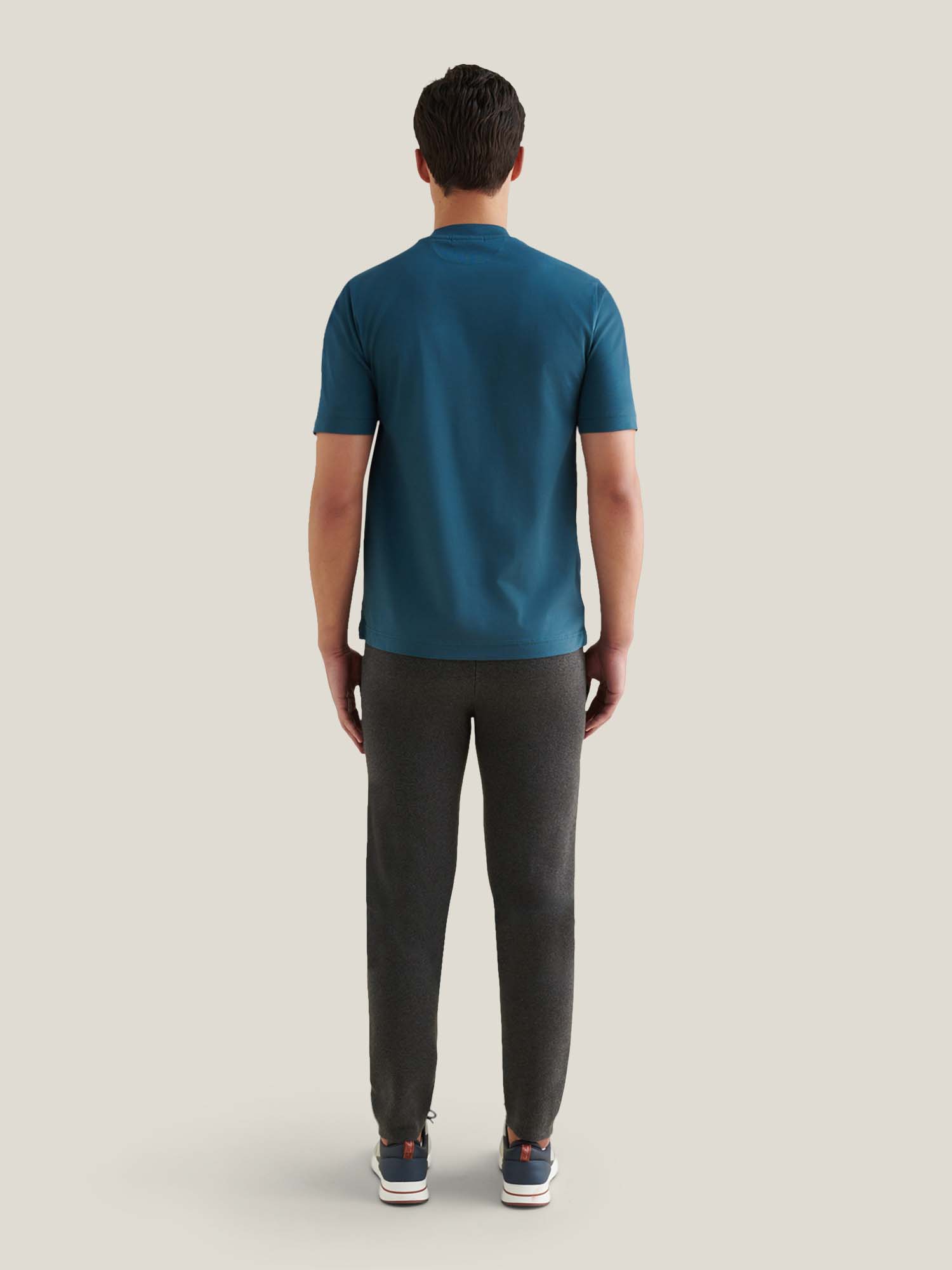 Devonshire Mercerised Cotton T-Shirt in Stargazer