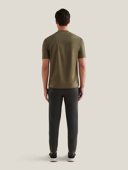 Devonshire Mercerised Cotton T-Shirt in Sea Turtle