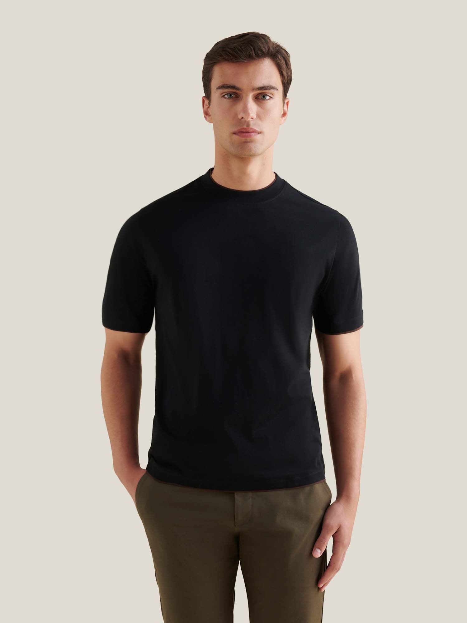 Burlington Double Layer T-Shirt in Black