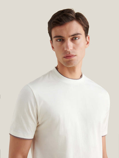 Burlington Double Layer T-Shirt in Egret