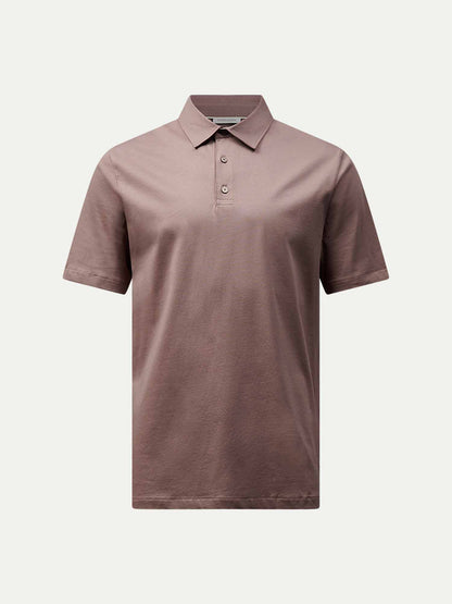 Wardour Mercerised Cotton Polo Shirt in Iron